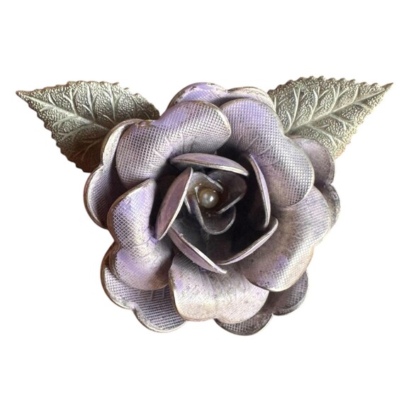 Vintage Floral Flower Brooch Pin Shabby Chic - Picture 1 of 3